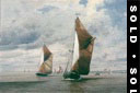 Barges Racing on the River Medway